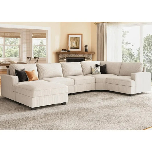 Sectional Sofa with Storage Ottoman - Eclectic Goods Galore