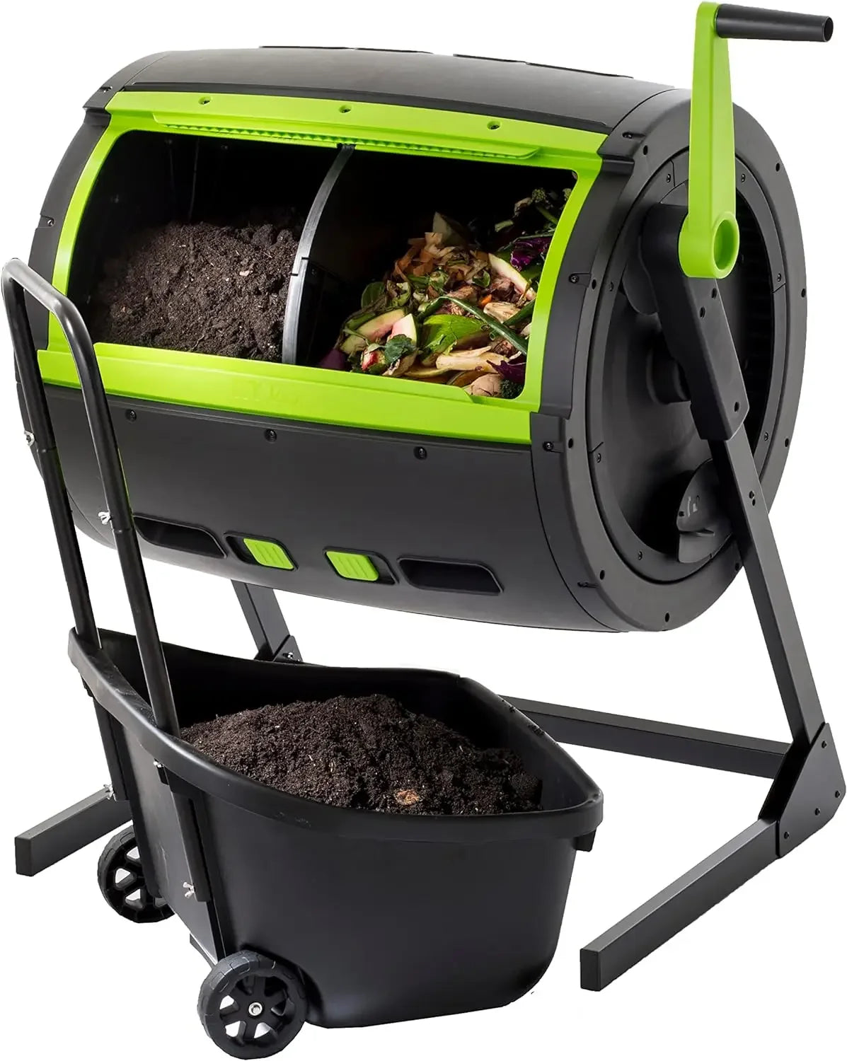 Maze 65 Gallon Dual Chamber Compost Tumbler - Eclectic Goods Galore