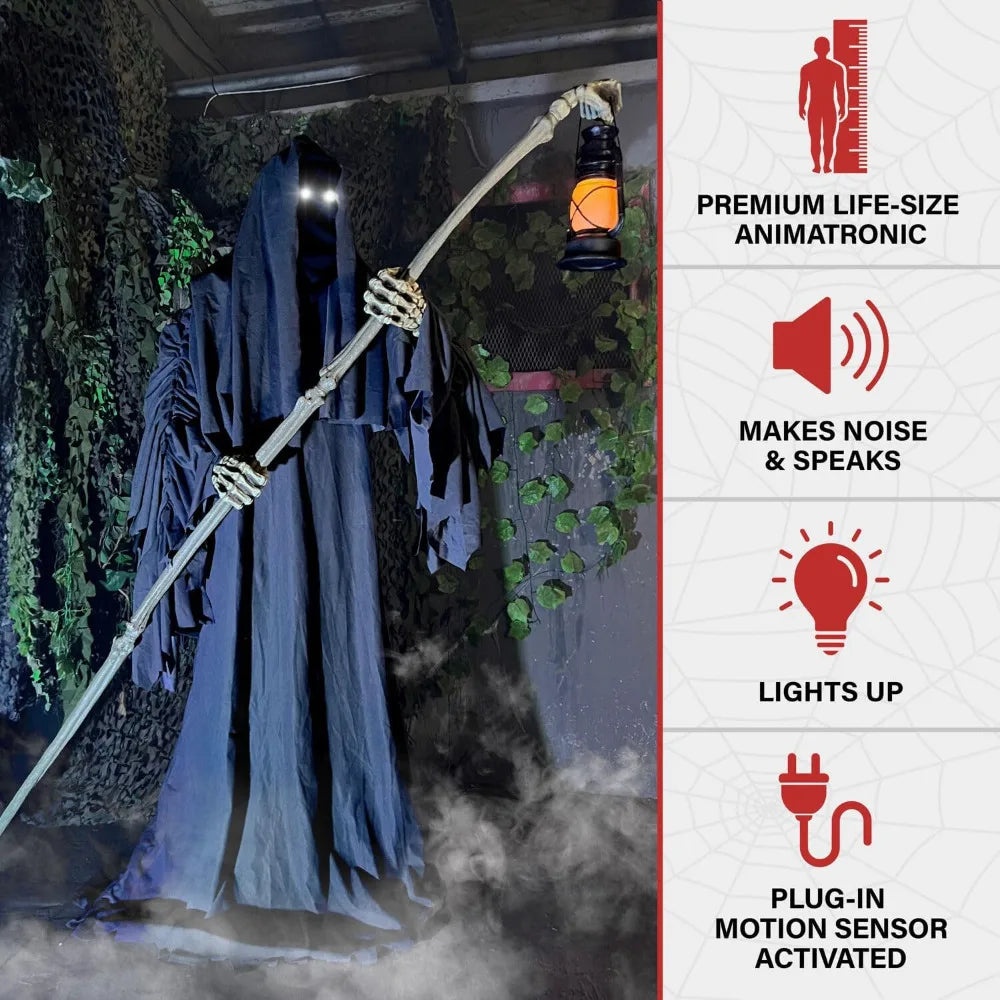 Motion-Activated 6-Ft.Tall Ghostly Guide - Eclectic Goods Galore