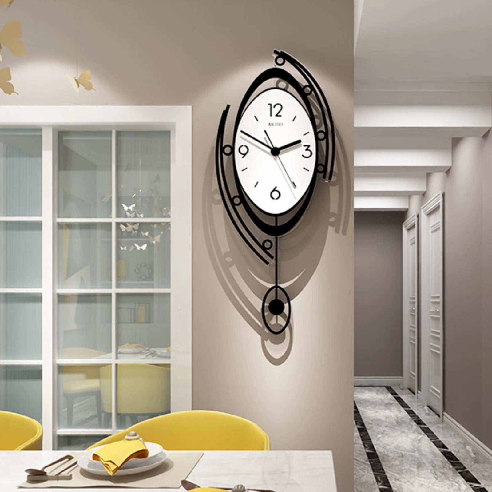 Creative Metal Wall Clock Vintage Style - Eclectic Goods Galore