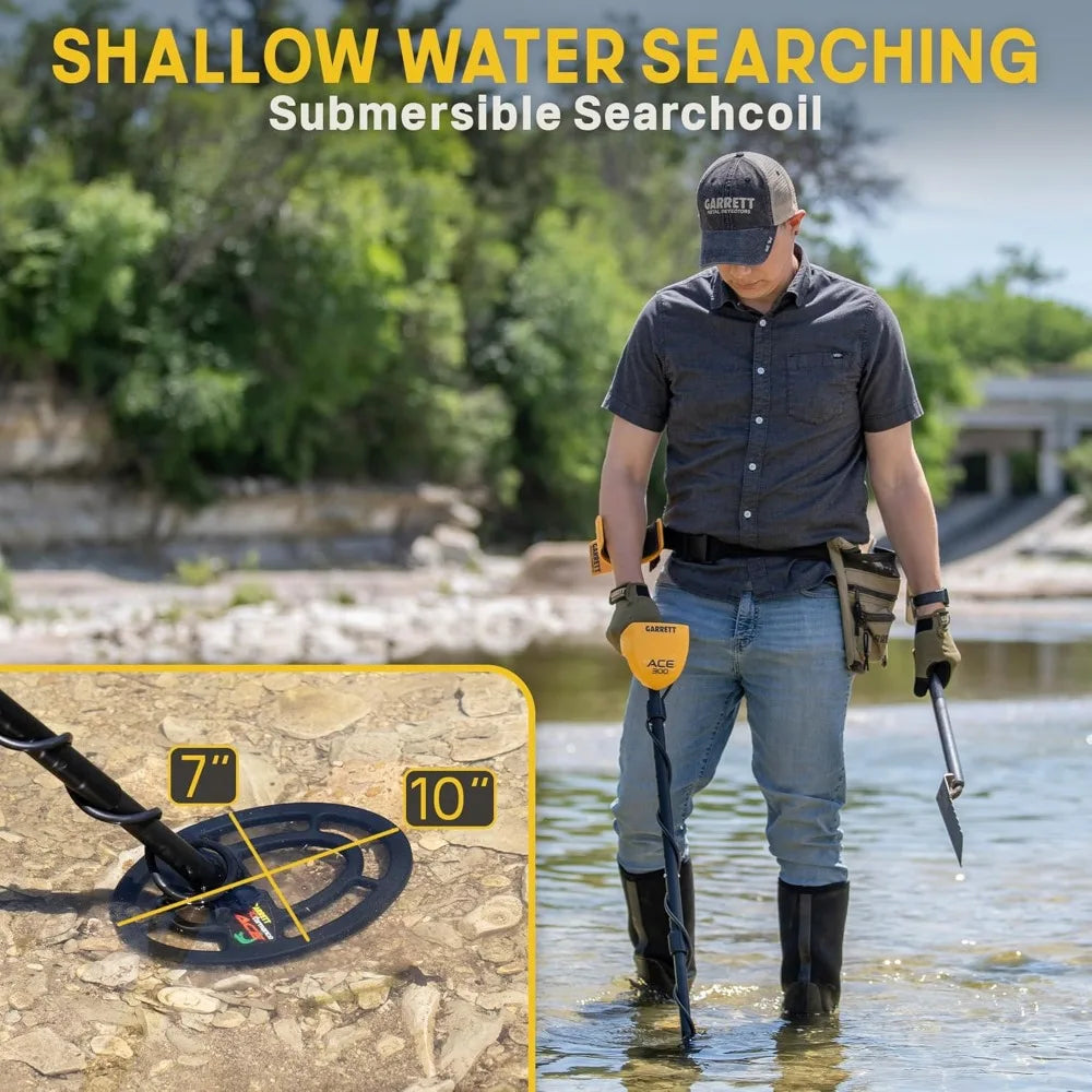 Metal Detector for Adults with Waterproof Coil and Headphone Plus Accessories