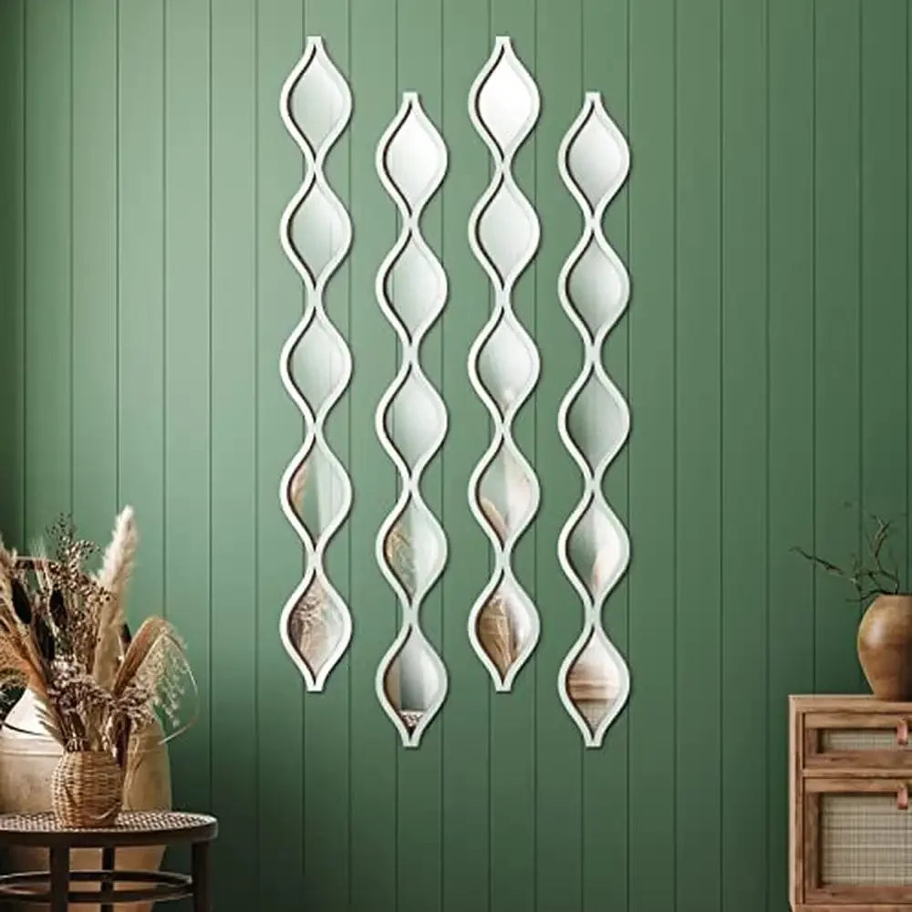 Teardrop Mirror Wall Art Decor Set of 4 - Eclectic Goods Galore