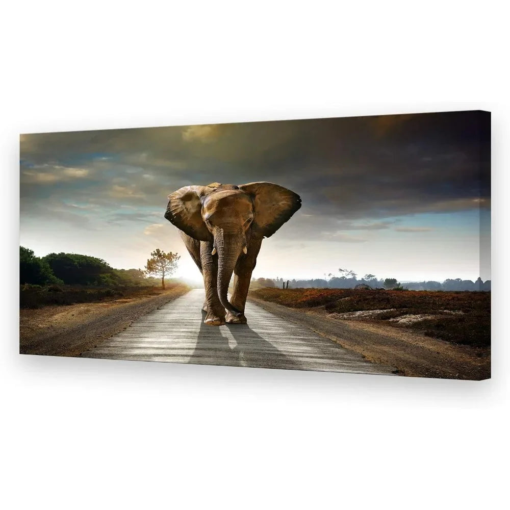 Decorative Paintings Elephant Canvas Print - Eclectic Goods Galore