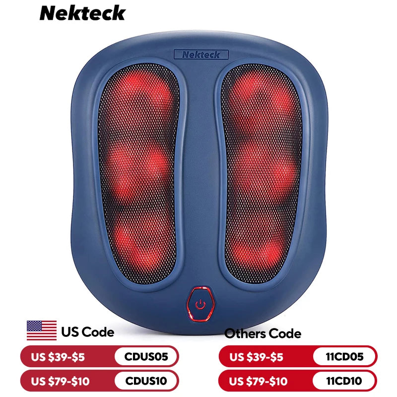 Nekteck Foot Massager with Heat Shiatsu Health Care Therapy