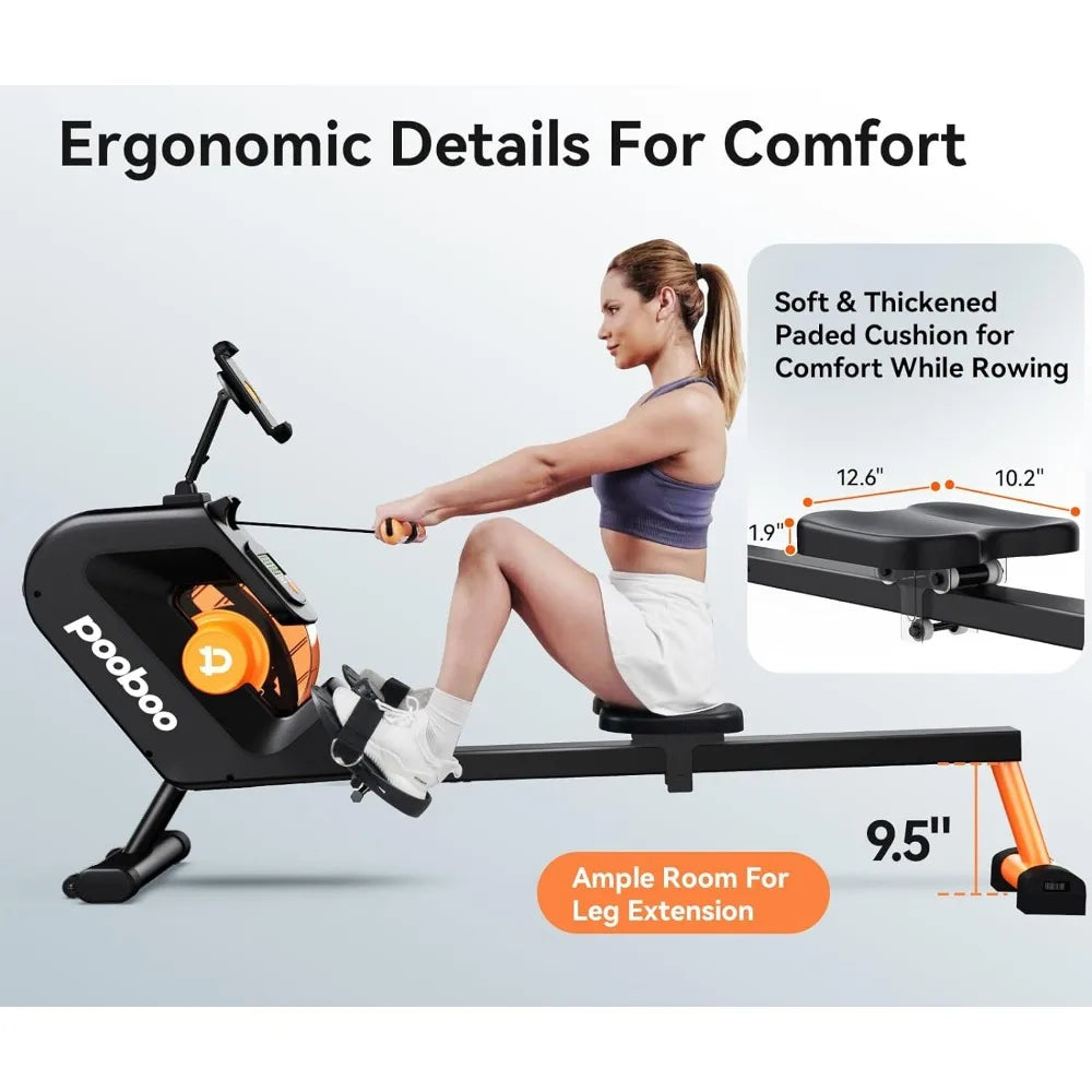 Max 350 LBS Magnetic Rower - Eclectic Goods Galore